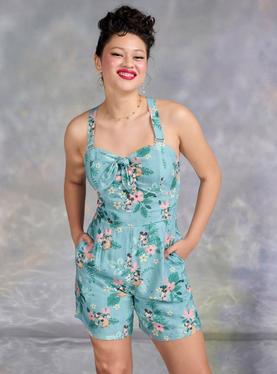 Her Universe Disney Mickey Mouse & Minnie Mouse Tiki Convertible Romper Her Universe Exclusive, , hi-res